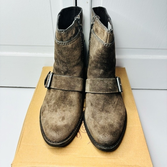 NINE WEST Vasabady Dark Brown Heeled Boots Size 9 - Picture 5 of 9